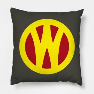 O&W Railroad NYO&W Railway Yellow & Red Logo Pillow