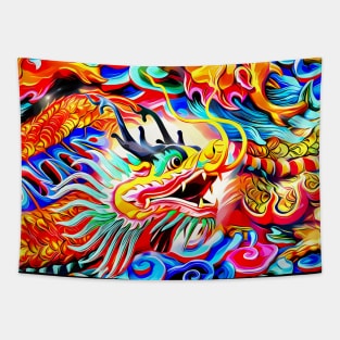 The asian dragons in color Tapestry