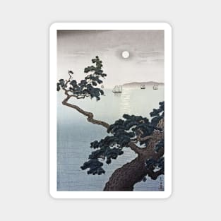 Full Moon at Akashi Beach by Tsuchiya Koitsu Magnet