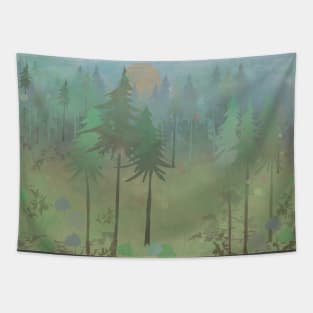 Green Forest Tapestry