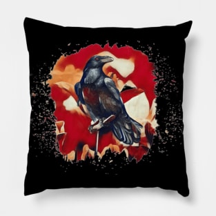 The crow bird Pillow