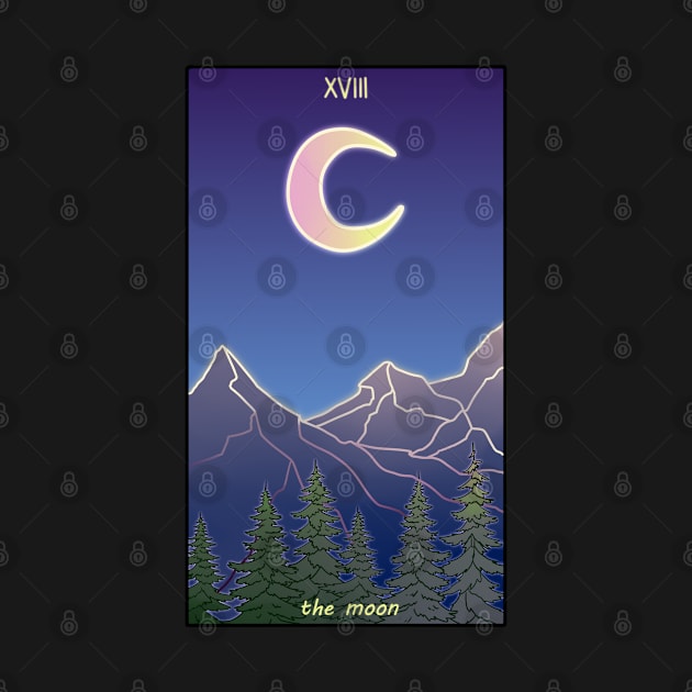 The Moon Tarot Card by 2dsandy