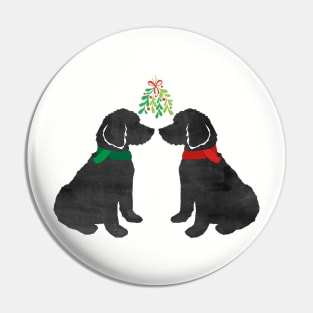 Labradoodles Christmas Mistletoe Pin