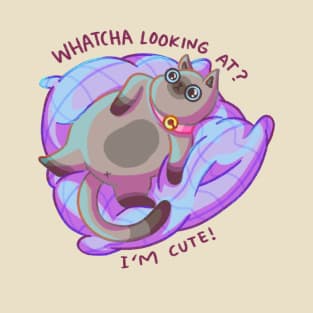 Cute Fat Cat - Whatcha Looking At / I’m cute T-Shirt