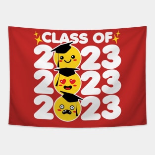 Class of 2023 Funny Kawaii Faces Tapestry