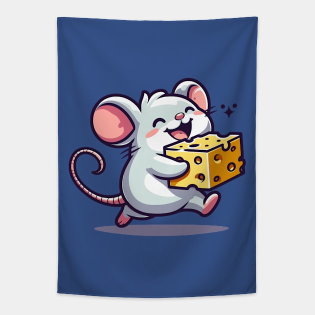 Lovely Smiley Mouse Tapestry by NayaRara