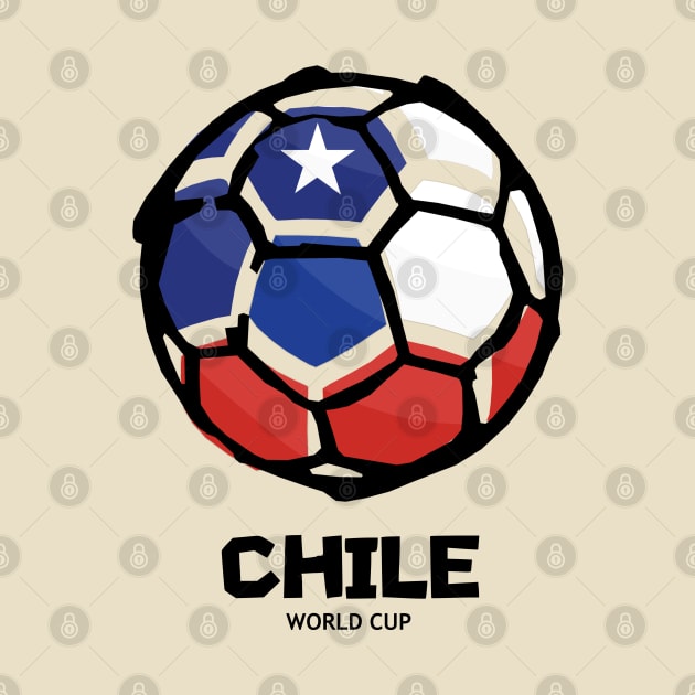 Chile Football Country Flag by KewaleeTee