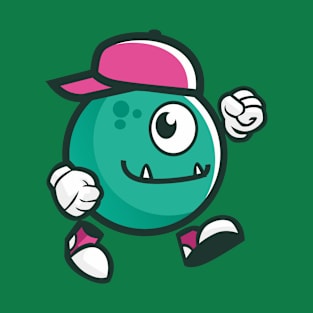 fun and cute monster mascot T-Shirt