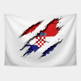 Croatia Football Tapestry