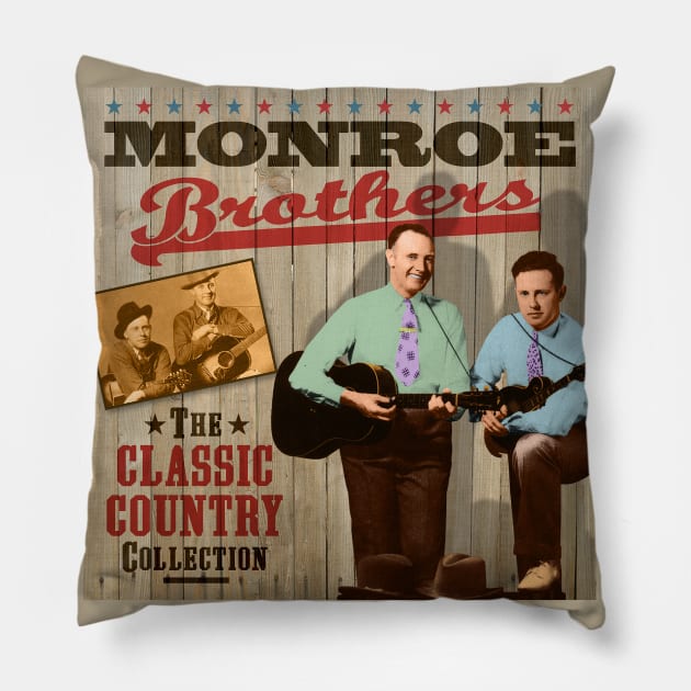 The Monroe Brothers - The Classic Country Collection Pillow by PLAYDIGITAL2020