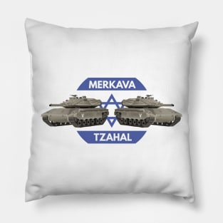 Israeli Tanks Merkava with Flag Pillow