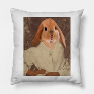 Victorian Bunny Lady Pillow