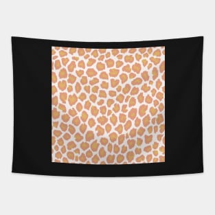 Pink and mustard leopard print Tapestry