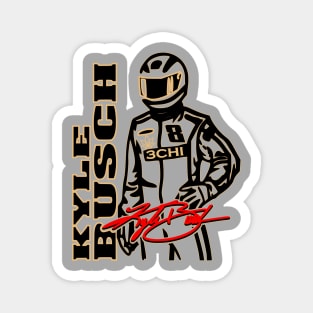 #8 Rowdy Busch Fan Driver Magnet