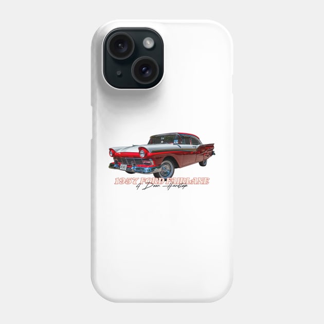 1957 Ford Fairlane 500 4 Door Hardtop Phone Case by Gestalt Imagery