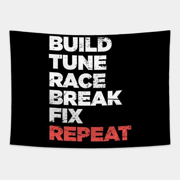 Funny Race Car Racing Gift Tapestry by MeatMan