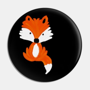 Fox - oil painting pattern Pin