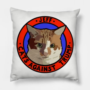 CATS AGAINST TRUMP - JEFF Pillow