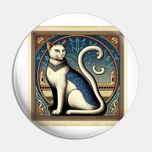 cat portrait tee Pin