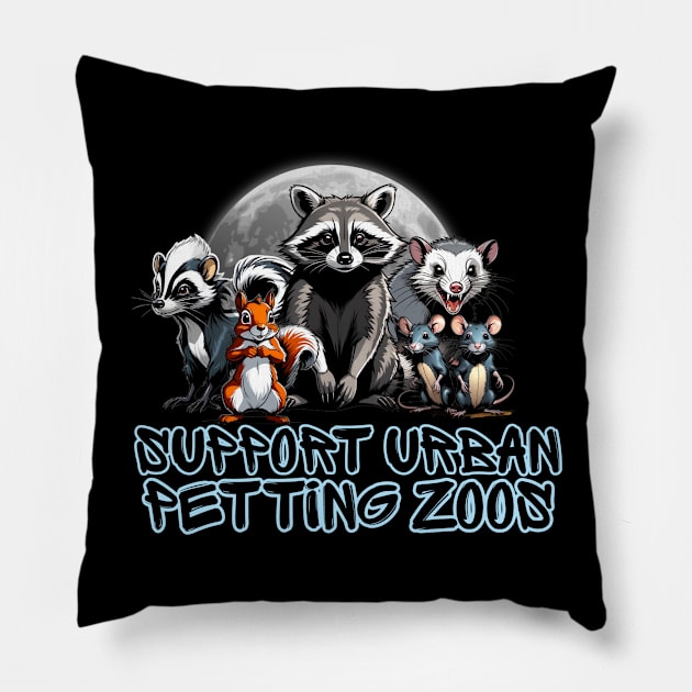 Petting Zoo Pillow by David Hurd Designs
