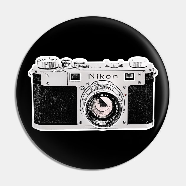 Nikon 1  / Camera Geek Gift Design Pin by DankFutura