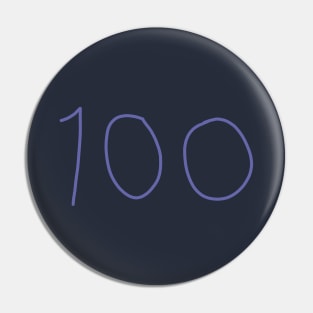 Number 100 Pin
