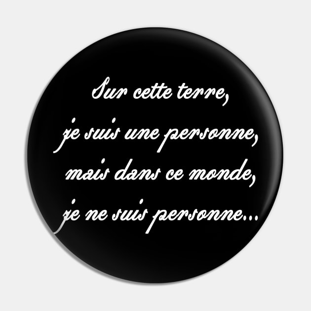 je suis personne... Pin by rickylabellevie