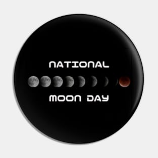 National Moon Day Pin