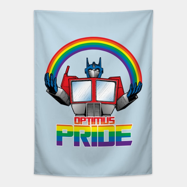 Optimus Pride Tapestry by JMKohrs