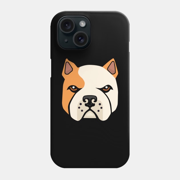 Bulldog face Phone Case by javierparra