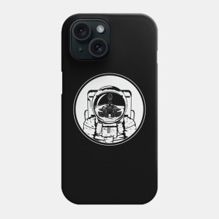 The astronaut met the tank Phone Case