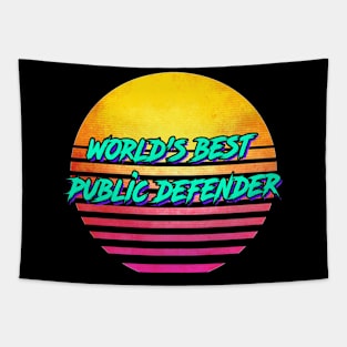 1980s Retro Public Defender Gift Tapestry