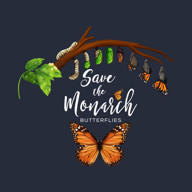 Save the Monarch Butterflies by WalkingMombieDesign