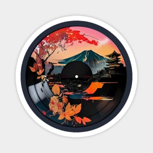 Vinyl Record - Sunset in Tokyo Magnet