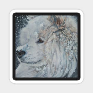 samoyed Fine Art Painting Magnet