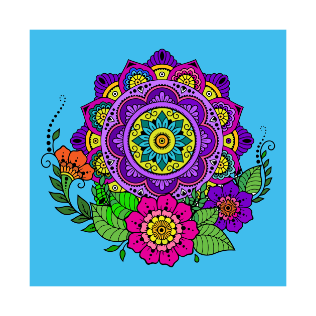 Floral Mandalas 208 (Style:22) by luminousstore