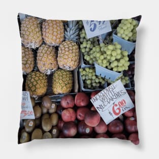 Fresh Fruit, Pike Place Farmers Market Pillow