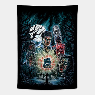 Evil Night In The Wood Tapestry