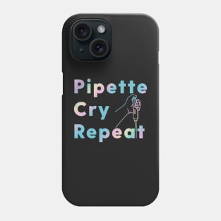 PCR Pipette Cry Repeat Holographic Phone Case