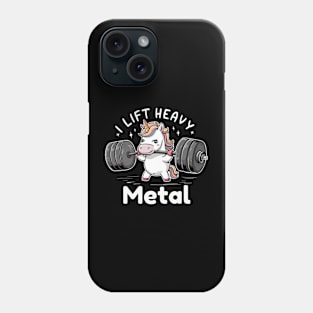 I lift heavy metal unicorn Phone Case