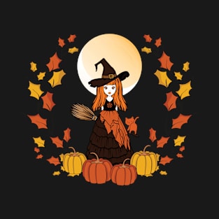 Autumn Fall Mabon Cheeky Witch® T-Shirt