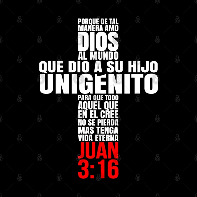 Porque de tal manera amo Dios al mundo - Mensajes Biblicos para Cristianos - Spanish Biblical Quotes for Christians by NUMAcreations