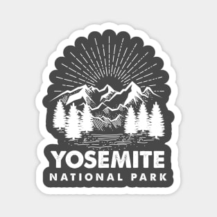 Yosemite National Park Retro Magnet