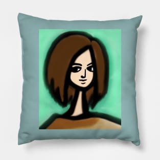 Elongated Neck Lady Pillow