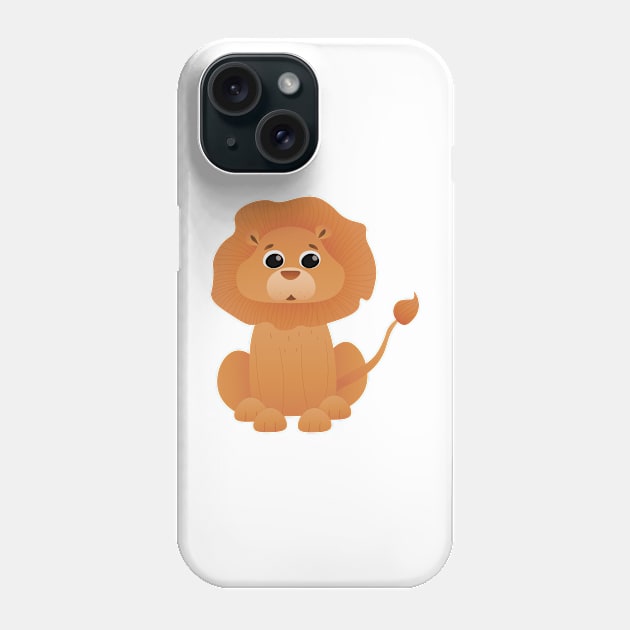 Cute lion Phone Case by Lozovytska