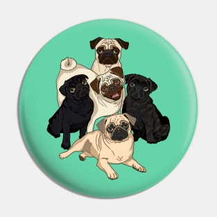 5ivePugs Pin