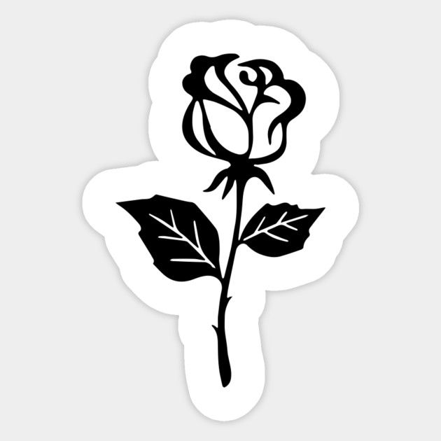 Black Rose - Plants - Sticker | TeePublic