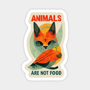 Animals are not food Magnet