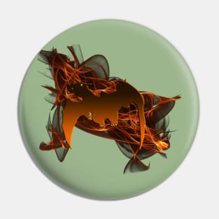 Dragon From The Ashes on Leaf Green Pin