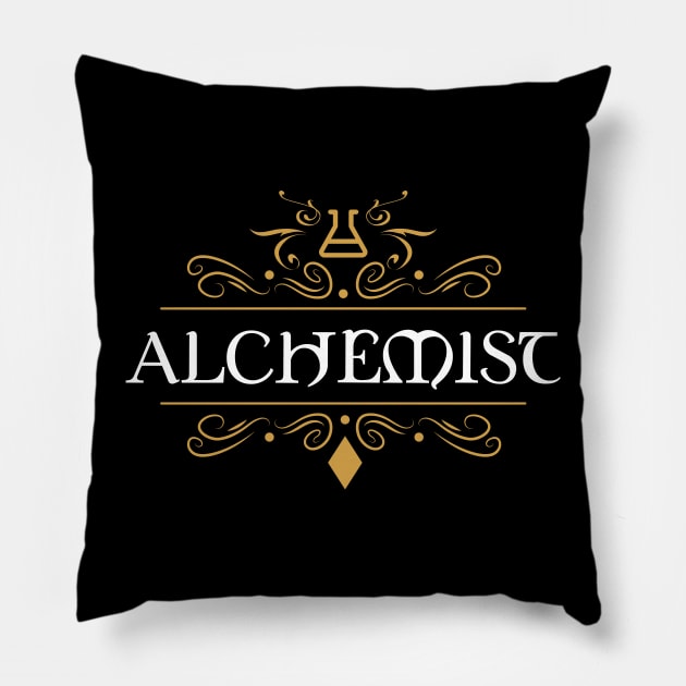 Alchemist Character Class Pathfinder RPG Gaming Pillow by pixeptional
